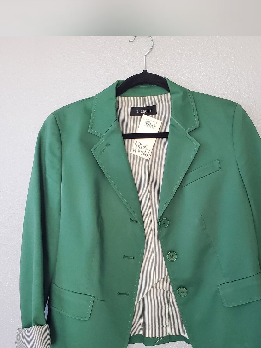 Talbots Emerald Green Tailored Blazer